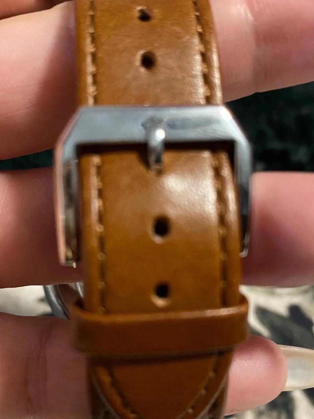 Filippo Loreti Men's Silver Dial Brown Leather Watch